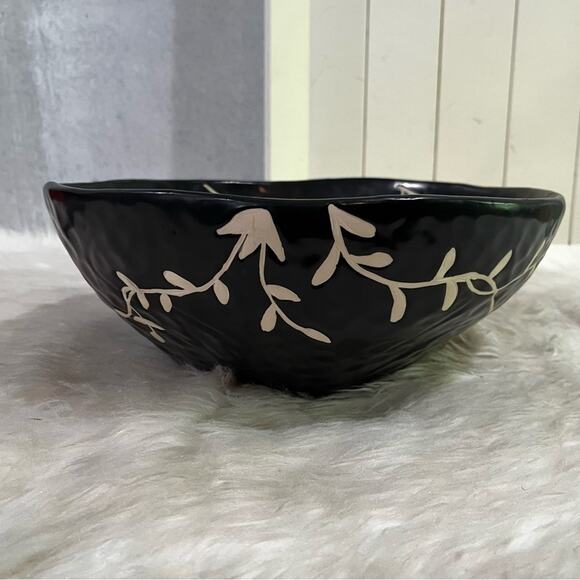 NEW Valeriano Paz Vintage Peruvian Handmade Floral Folk Art Pottery Flower Bowl - Picture 13 of 14